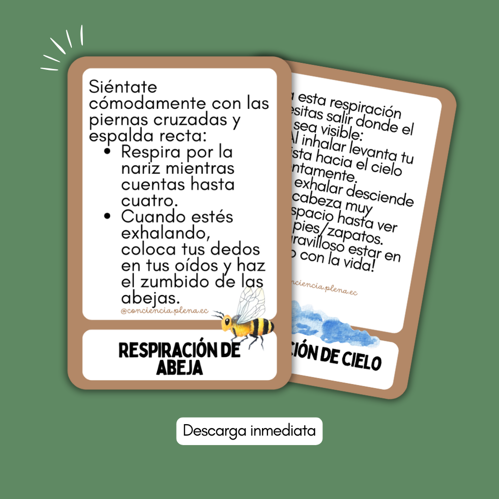 17 Tarjetas de Respiración Consciente